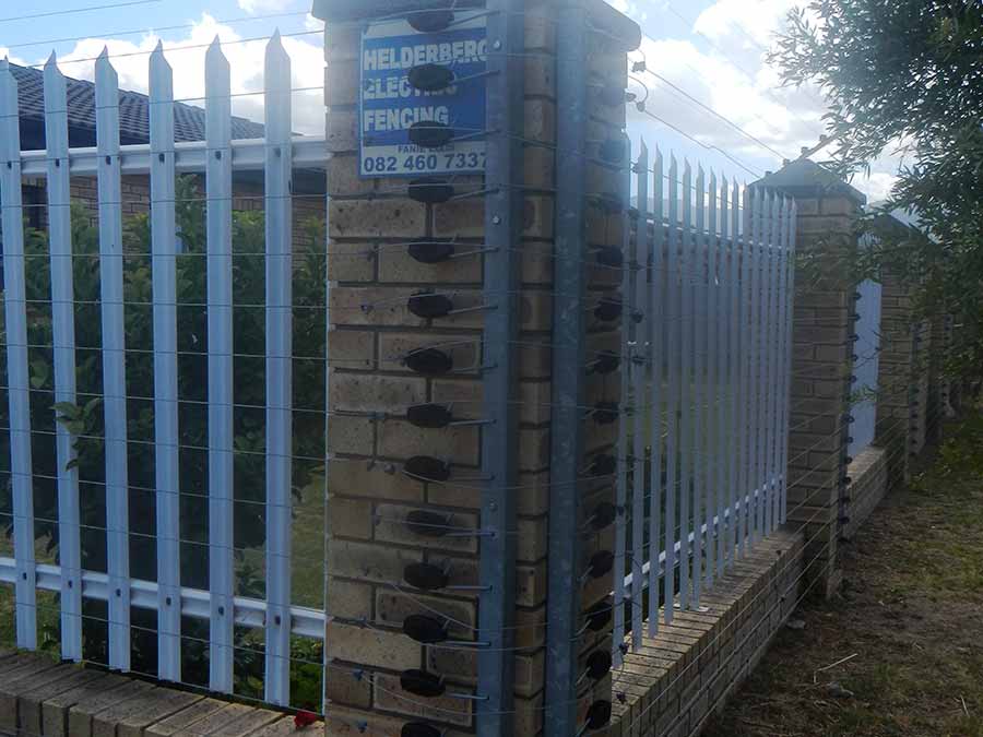 Electric fence securing garage